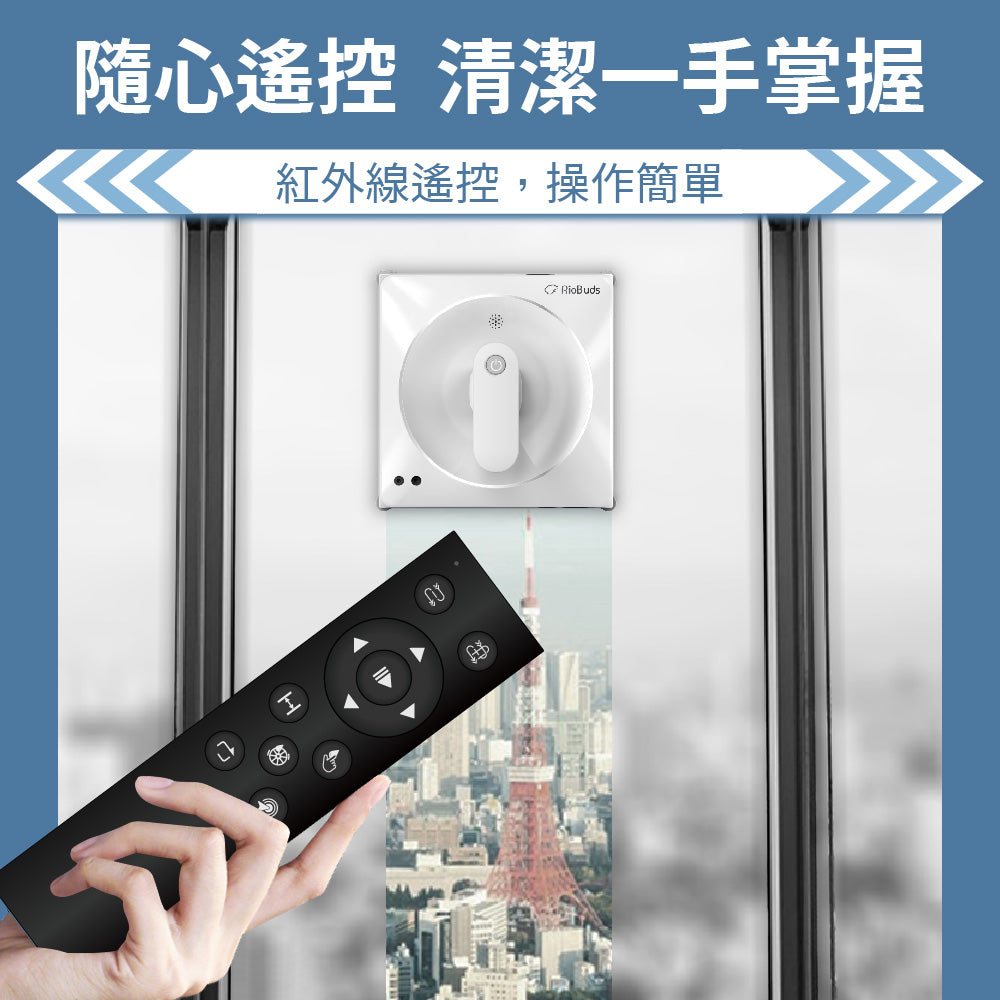 iwipe RS7 Plus wet wiping window cleaning robot (plus a set of special rags)